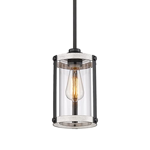 Pendant Lights Kitchen Island (Oak White - Wood Grain / 1-Light Pendant, 1 Pack)