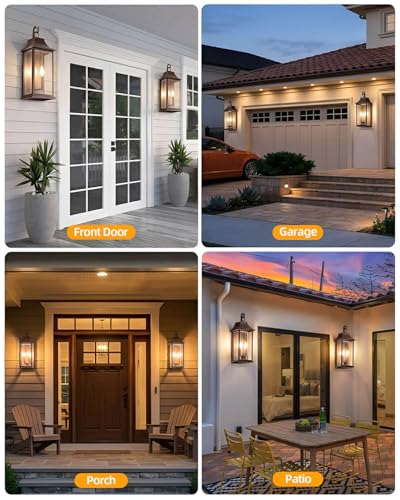 22" Large Outdoor Wall Lights (Bronze / 22 Inch)