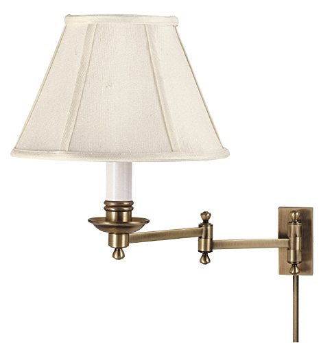 LL660 AB Library Lamp Collection Swing Arm Wall Lamp Antique Brass with Off (Antique Brass)