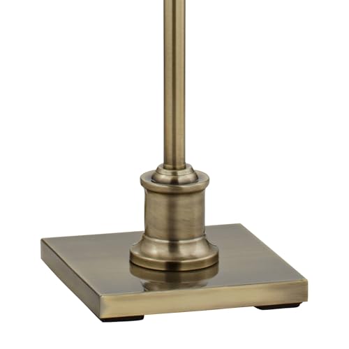 360 Lighting Westbury Brass Swing Arm Floor Lamp with Classy White Shade