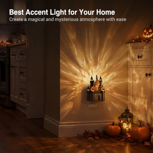 Night Lights Plug into Wall (Halloween Castle / 1 Pack)
