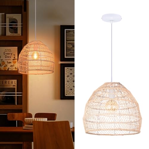 Design Basket Rattan Woven Pendant Light Shades
