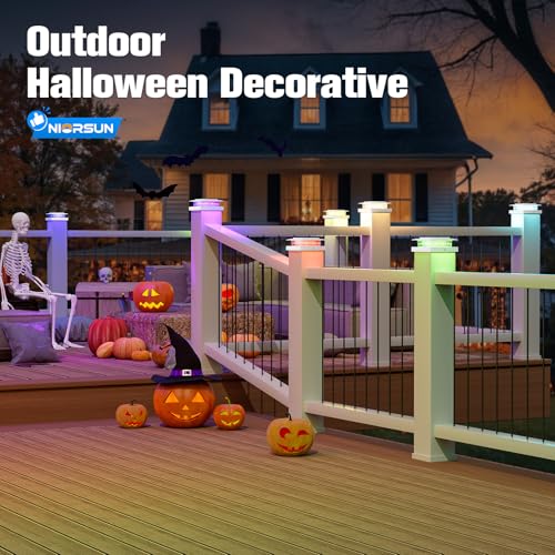 4x4 Post Solar Lights Color Changing (White)