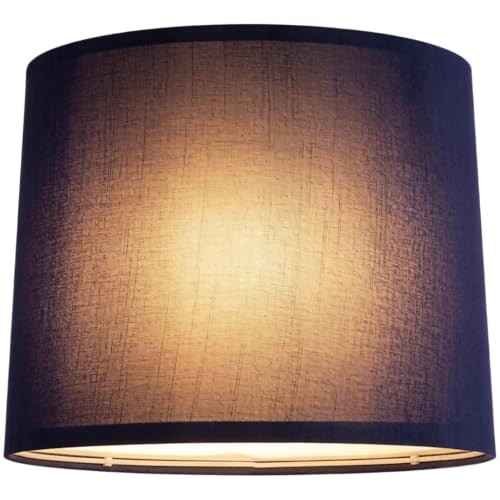 Large Blue Lamp Shade for Floor Lamps Set of 1 (14"×16"×10"-1 Pc / Blue Natural Faux Silk)