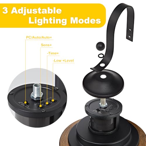 14" Farmhouse Motion Sensor Wall Light (Wood Grain / 14''(2-Pack))