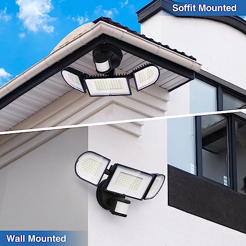 150W Motion Sensor Lights Outdoor for Outside (Black)