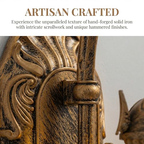 Rustic Wall Sconce Lighting (H16.1''x W9.4'')