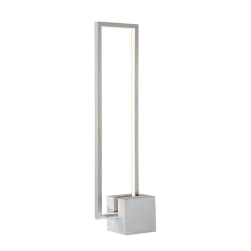 Fantica 25 1 4" Gray Cement Base Modern LED Table Lamp