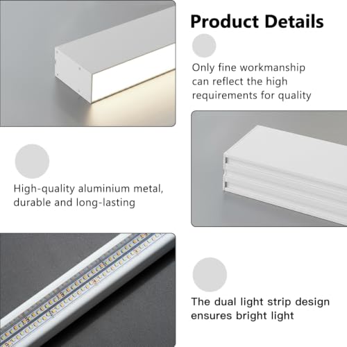 White ceiling light LED (White / 31.4IN)