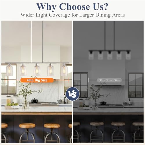 5 Light Kitchen Island Lighting (Brushed Nickel / 5-Light)