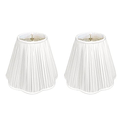 Royal Designs Bottom Scallop Gather Pleat Basic Lamp Shade