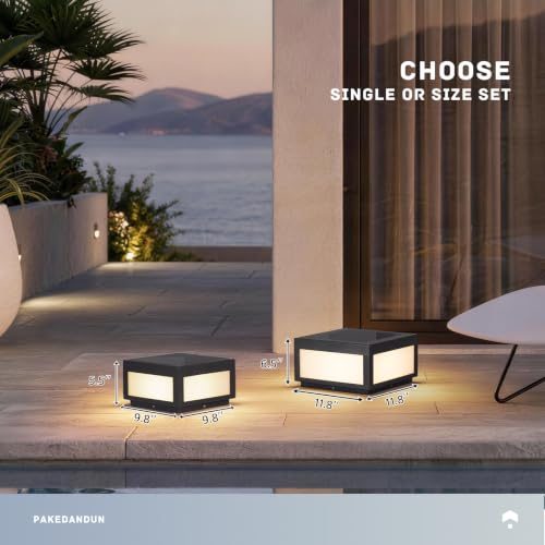 Solar Pillar Lights Outdoor
