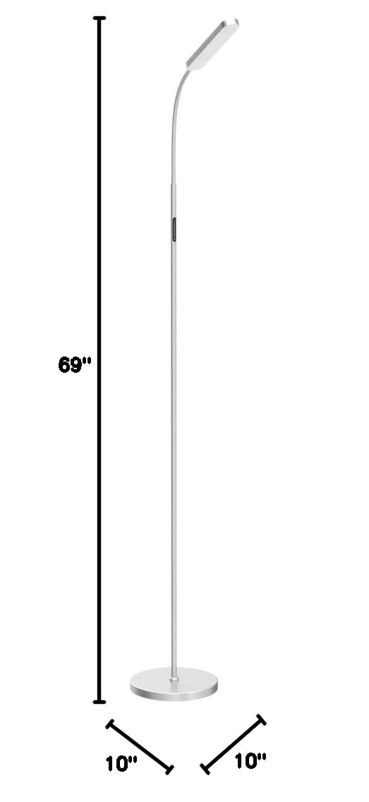 Floor Lamp 15W (Brushed Nickel)