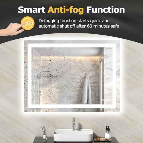 40"X30" LED Bathroom Mirror with Lights (Led Bathroom Mirror (3 Light Modes) / 40"L x 30"W)