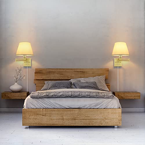Wall Sconce Plug in (Gold / Medium)