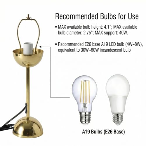 Creative Mid Century Modern Bud Table Lamp for Home&Office (Bright Gold)