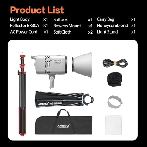 LE200Bi Godox Light Kit 220W Bi (White)