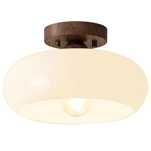 Mid Century Modern Semi Flush Mount Ceiling Light