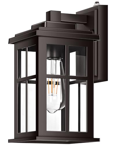 Bronze Outdoor Wall Light (Dusk to Dawn 1 Pack / Oil-Rubbed Bronze)