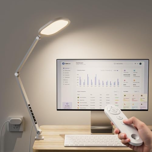 Desk Lamp for Home Office with Clamp