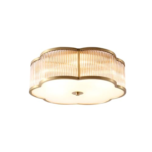 Brass Flower Shaped Ceiling Light