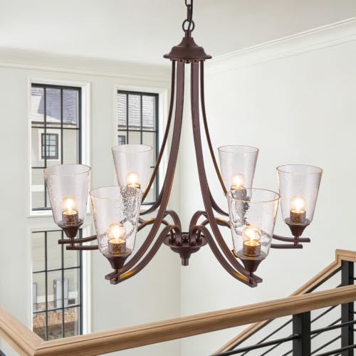 Oil Rubbed Bronze Chandeliers Antique Pendant Lights 6 (bronze-xl / xlarge-6 light)