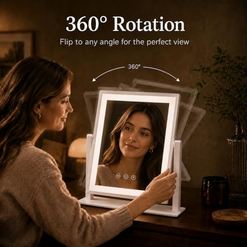 LED Vanity Makeup Mirror with Lights for Women and Mom