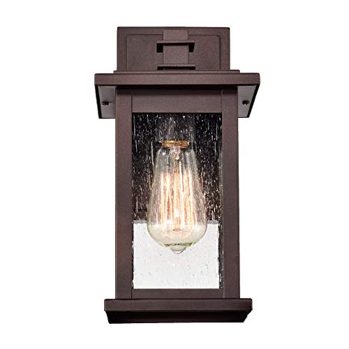 12 Inch Industrial Outdoor Wall Sconce (Bronze / 1 Pack H12")