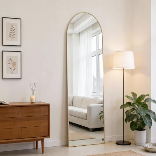 47x14 Inch Arched Full Length Mirror (Gold-arched / 47"L x 14"W)