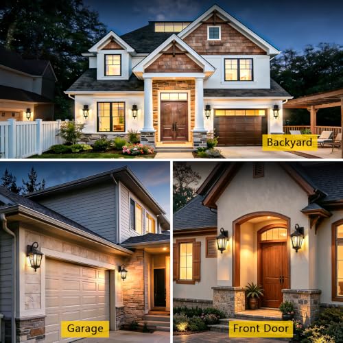 16'' Outdoor Wall Lights 2 Packs (Black)