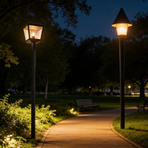 3" x 84" Black Outdoor Light Post Pole (84 Inch)