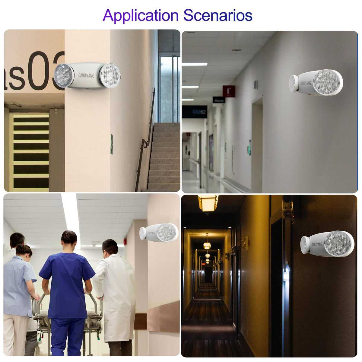 Emergency Lights with Battery Backup (1 Pack / White)