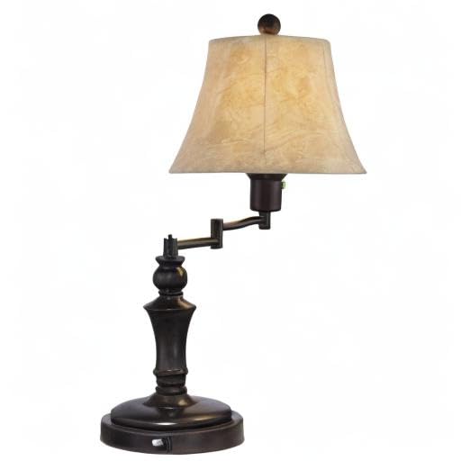 Corey 21 3 4" High Bronze Brown Table Lamps Set of 2 Swing Arm USB Charging (Bronze - Set of 2)