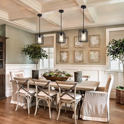 Farmhouse Pendant Light Fixtures (3 Pack)
