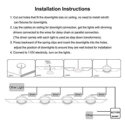 2 Inch LED Recessed Lighting (2700k (Ultra Warm White) / 4 Pack (Black))