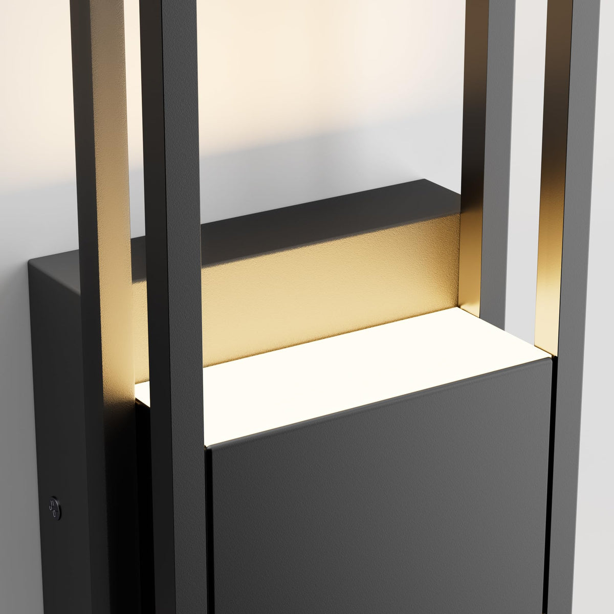3000K Up Down LED Outdoor Wall Lights with Rectangle Linear Metal (27.5 Inch)