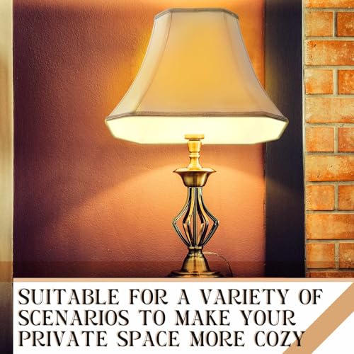 Set of 2 Bell Lamp Shade 6.25"x8" Top 11"x16" Bottom 12" High (6.25" x 8" Top 11" x 16" Bottom 12" High / White)
