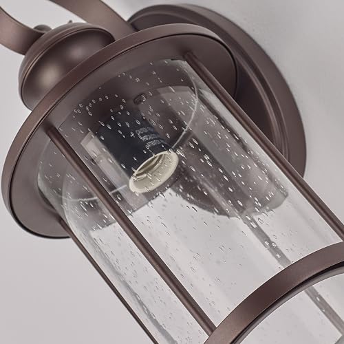 13.75" Oil Rubbed Bronze Rustic Outdoor Wall Light 1 Pack (Bronze / 1 Pack H13.75")