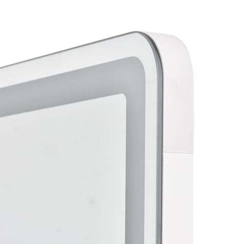 LED Arched Full Length Mirror with Lights Wall Mounted