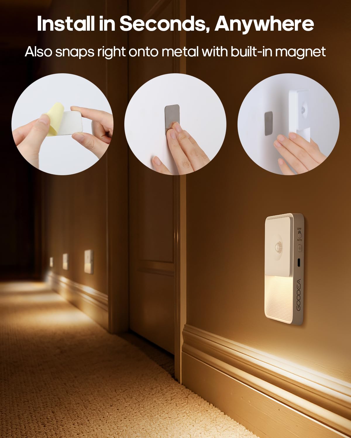 6 Pack Motion Sensor Night Lights