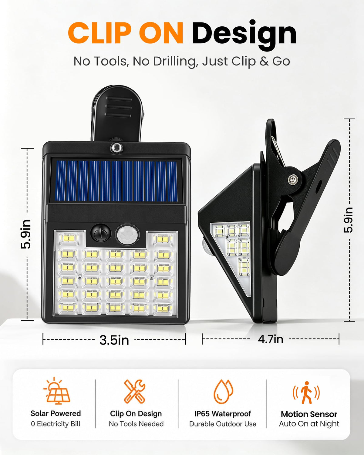 Clip on Solar Lights Outdoor