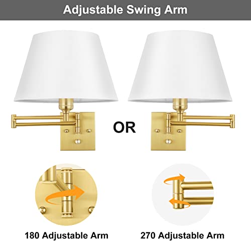 Remote Control Dimmable Wall Sconce (Gold-Remote / Large)