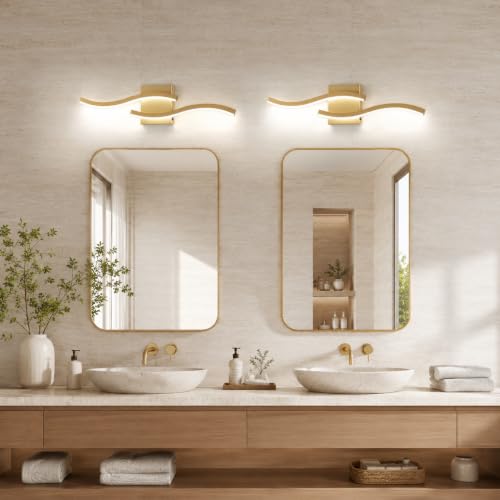 23.62in Gold LED Vanity Light (Gold / 23.62INCH,2 PACKS)