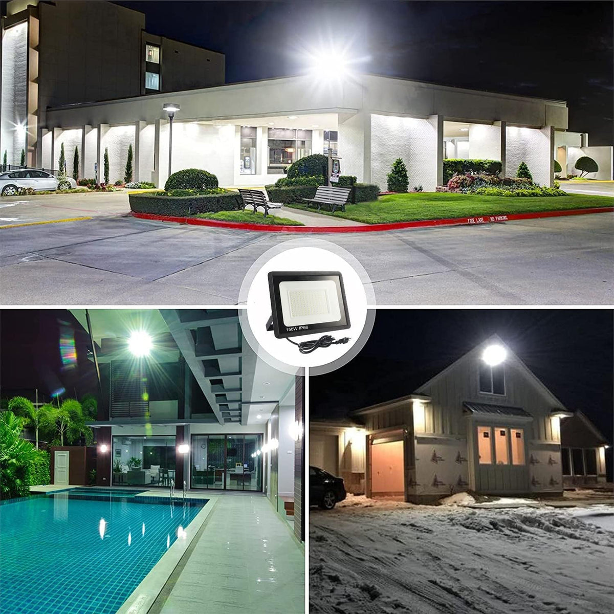 4Pack LED Flood Light Outdoor (150W-4Pack)