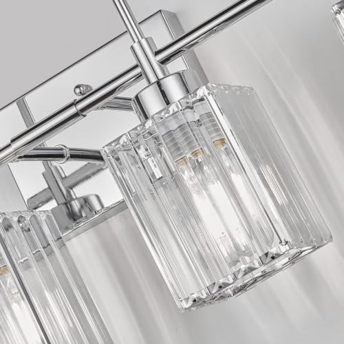 Crystal Modern Bathroom Light Fixtures Over Mirror Bathroom Vanity Light Square Shade Vanity Lighting Fixtures Wall Sconce