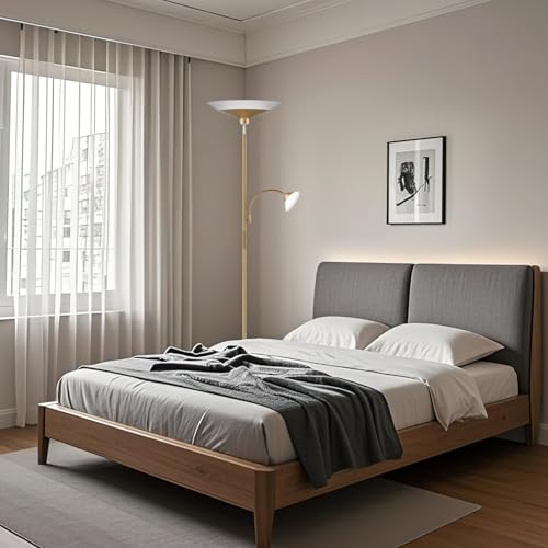 Gold Torchiere Floor Lamp (Gold)