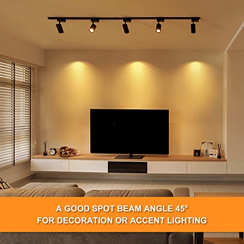 24 Pack MR16 LED Bulbs 5W GU5.3 12V Spotlights (Warm White)