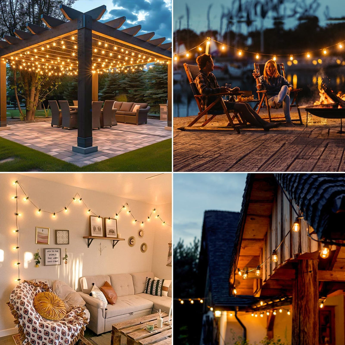 LED Outdoor String Lights (50FT-S14)