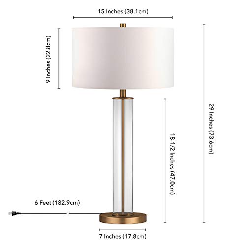 29" Modern 1 Light Table Lamp (Brass)