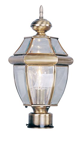 Lighting 2153 Outdoor Post with Clear Beveled Glass Shades